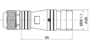 PC24-10K PL Butting Type <strong>Socket</strong> K <strong>24mm</strong> 250V Metal Circular Aviation Connector Waterproof for Aviation 6/10/12/19 PIN - Product Image 2