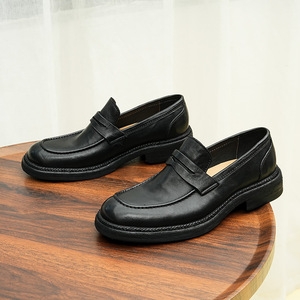 Chaussures Richelieu décontractées de haute qualité pour hommes 2026, en cuir véritable, design intemporel, imperméables et respirantes - Product Image 2
