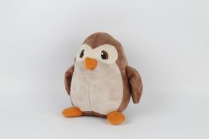 Peluche <span class=keywords><strong>pingouin</strong></span> marron brodée personnalisée, jouet en peluche super doux avec rembourrage en coton PP, couverture pour enfants, cadeau - Product Image 5