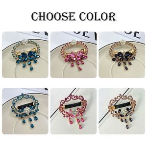 New Design Hollow <b>Spring</b> Hair <b>Clips</b> Retro Alloy Butterfly Tassel Hairpin Colorful Rhinestone Women Hairclip Jewelries - Product Image 6