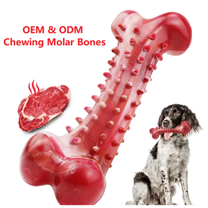 แท่งยางขัดกระดูกปรับแต่งได้เป็นมิตรต่อสิ่งแวดล้อมสำหรับสัตว์เลี้ยงสุนัขของเล่นสำหรับทำความสะอาดฟัน - Product Image 1