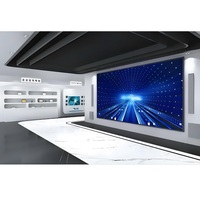 Panel de Pantalla LED Flexible Ultrafino P2 para Interiores, Pantalla LED de Alto Brillo para Centros Comerciales y Salas de Exposiciones