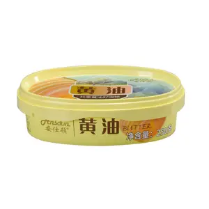 Kroger 15oz Plastic Oval Margarine Tub High Quality Plastic Dairy Blend Container Clear Countryside Margarine Container