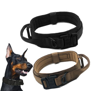 <span class=keywords><strong>Collar</strong></span> y Correa Tácticos para Perro con Hebilla Metálica Resistente de Fábrica, <span class=keywords><strong>Collar</strong></span> de Entrenamiento Ajustable Acolchado de Poliéster - Product Image 1
