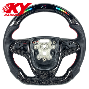 Volant sport LED en cuir et fibre de carbone forgée sur mesure, adapté aux Holden VF Commodore VF Chevy SS Chevrolet - Product Image 1