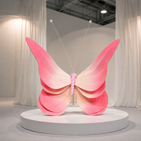 Décoration Papillon Rose Géant en Papier pour Événements, Mariages, Affichages Commerciaux, Vitrines de Centres Commerciaux et Décoration de Lieux