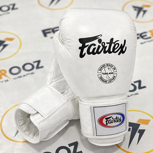 Gants de boxe Muay Thai Fairtex en cuir de vache véritable, camouflage, OEM, sangle réglable professionnelle, évacuation de l'humidité, protection UV - Product Image 2