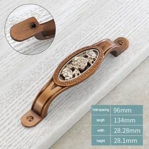 Jaya Chất Lượng Cao Châu Âu Trung Cổ Phong Cách Nhà Bếp Kẽm Hợp Kim Cổ Bronze Ngăn Kéo Núm Cổ Điển Tủ Xử Lý - Product Image 4