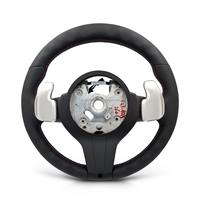 Volant en cuir à fond rond avec écran LED pour BMW Série F F07 F10 F15 F16 F20 F22 F25 F26 F30 F32 M2 F87 M3 F80 F82