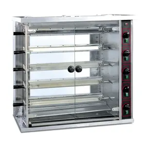 Automatic Commercial Kitchen Equipment Kebab Rotisserie Electric Rotisserie Chicken Oven For Sale