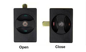 Kunci Panel Tombol MS870-5 PA Penjualan Langsung Pabrik, Kunci Kabinet Hitam Model Cam Swing untuk Aplikasi Pintu - Product Image 5