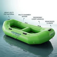 Bateau pneumatique commercial en PVC pour la navigation fluviale, idéal pour les parcs aquatiques et les sports nautiques