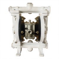 Pompe à diaphragme pneumatique QBY-15 PP, grand stock, 16L/min, pour acides, 50 mètres, 1/2 pouce, résistance à la corrosion, haute pression, entièrement résistante