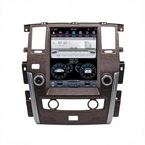 Lecteur multimédia automobile Android 14.0 4+128G PX6 vertical Tesla avec DSP Carplay pour NISSAN PATROL 2010-2018 Radio sans lecteur <span class=keywords><strong>DVD</strong></span> - Product Image 1