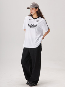 <span class=keywords><strong>T</strong></span>-<span class=keywords><strong>shirt</strong></span> à manches courtes de <span class=keywords><strong>moto</strong></span> américaine brodée <span class=keywords><strong>vintage</strong></span> pour hommes et femmes, haut décontracté fin d'é<span class=keywords><strong>t</strong></span>é avec design vierge, nouveau style - Product Image 5