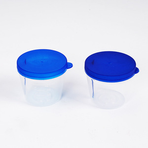 Mike 40ml Disposable <b>Stool</b> Cup With Hand Lift Lid Graduated Sampling Cup For Medical Use - Product Image 1