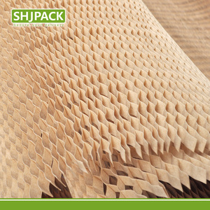 Papier d'emballage alvéolé 3D robuste avec boîte distributrice - <span class=keywords><strong>Rouleau</strong></span> de papier kraft épais <span class=keywords><strong>pour</strong></span> l'emballage et la protection lors du déménagement et de l'expédition - Product Image 5
