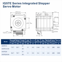 Moteur pas à pas hybride à boucle fermée Nema 23 LEESN IG57E12 1.2N.m 1.8 Degrés 3000 tr/min 48V CC 2 phases avec driver intégré 4096 PPR