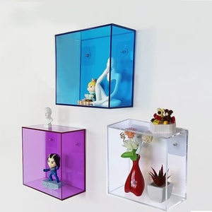 Estante Flotante de Acrílico de 3 mm de Forma Irregular Personalizable para Montar en la Pared para Almacenar Libros y Fotos - Product Image 3