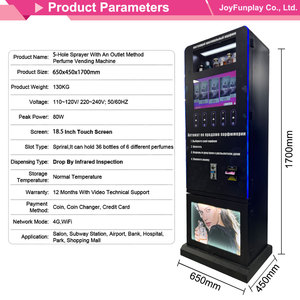 Máquina Expendedora de Perfumes Inteligente Independiente JFP, Pantalla Táctil de <span class=keywords><strong>22</strong></span> <span class=keywords><strong>Pulgadas</strong></span>, 6 Fragancias, Dispensador de Colonia de Autoservicio para Centros Comerciales y Aeropuertos - Product Image 2