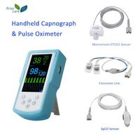 ETCO2 & SPO2 Monitor CA100 Handhold Mainstream avec capteur LH910 Source d'alimentation électricité