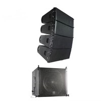 Altavoces de matriz de línea profesional de 8 pulgadas con Subwoofer Gabinete de madera PA Sistema profesional de iglesia de escenario de concierto al aire libre