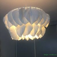 Lampe suspendue nuage de luxe moderne en coton tissé respirant 100% anti-statique pour salon