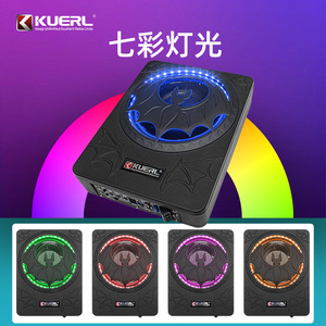 ซับวูฟเฟอร์ขนาดเล็ก 10 นิ้ว KUERL 1200W 12V ซับวูฟเฟอร์ติดรถยนต์แบบบางพิเศษ พร้อมไฟ LED สีฟ้า สำหรับระบบเครื่องเสียงรถยนต์ - Product Image 4