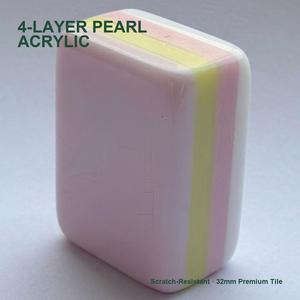Ensemble <span class=keywords><strong>de</strong></span> Mahjong américain en acrylique <span class=keywords><strong>de</strong></span> qualité supérieure, 160 pièces, violet clair, luxe moderne, pliable, pour soirée <span class=keywords><strong>de</strong></span> jeu en famille - Product Image 3