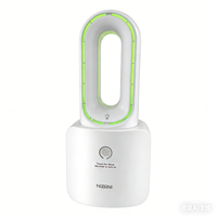 Kipas Mini Tanpa Baling-Baling Isi Ulang USB dengan Lampu RGB, Elektrik, Aman & Senyap, Kontrol Sentuh, untuk Rumah & Luar Ruangan