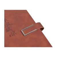 Carnet cadeau en gros marron à feuilles mobiles avec fermoir, idéal pour les fêtes, directement de l'usine