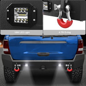Parachoques Trasero OEM a Precio de Fábrica para Jeep Grand Cherokee WJ de Segunda Generación 1999-2004, Parachoques Todoterreno con Luz LED de 18W, Anillo <span class=keywords><strong>en</strong></span> D y Escalón - Product Image 6