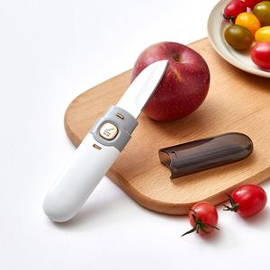 Couteau multifonctionnel 2-en-1 pour éplucher, découper et tailler les fruits et légumes, mini-couteau éplucheur de fruits personnalisé pour la cuisine - Product Image 2