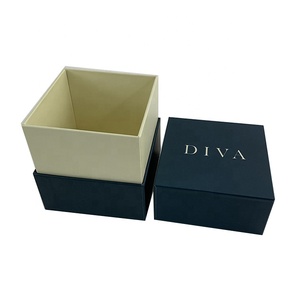 Square Custom Rigid Book Shaped Paper Cylinder Tea Packaging Box