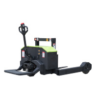 Chariot élévateur à palettes tout-terrain 2T entièrement électrique, dernier modèle, idéal pour les terrains extérieurs, chariot élévateur électrique à trois points, vente chaude