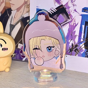 Custom Design Cartoon Figure Rainbow Acrylic Standee Anime Style Keychain Model Souvenir Home Decoration Plastic Crafts