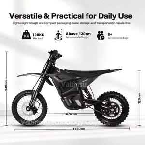 มอเตอร์ไซค์วิบาก Em-5 รุ่น Dirt Bike 48V2500W แบตเตอรี่ 48V/20.8Ah ความเร็วสูงสุด 30 ไมล์ต่อชั่วโมง พร้อมโครงเหล็ก EM-5 มอเตอร์ไซค์ 48V/20.8Ah สำหรับขับขี่แบบออฟโรด - Product Image 3