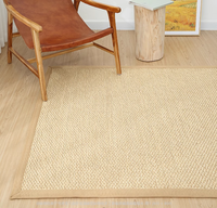 Vente en gros de rouleaux de tapis en sisal naturel de haute qualité pour la chambre à coucher et le salon Alfombra Tapis Tapis de luxe pour hôtel et maison
