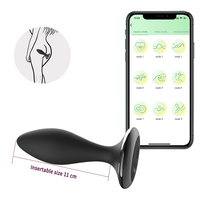 GINYA vibrierende Anal Plug Männer Anal Spielzeug mit Fernbedienung oder mit APP-Steuerung klassische und freundliche Form für Anfänger