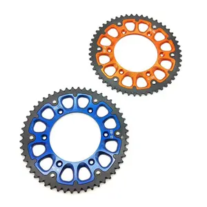 Ladle aluminum reinforced520-52 wear-resistant gear chainring is suitable for HJ250H KEWS KTM SX SXF EXC 125 200 250 350 400