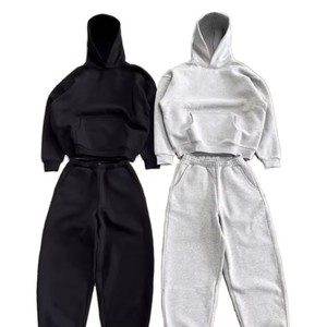 Fabricantes de Conjuntos de <span class=keywords><strong>Sudadera</strong></span> <span class=keywords><strong>con</strong></span> <span class=keywords><strong>Capucha</strong></span> y Pantalones Deportivos Personalizados OEM para Marcas de Ropa, <span class=keywords><strong>Sudadera</strong></span> <span class=keywords><strong>con</strong></span> <span class=keywords><strong>Capucha</strong></span> para Hombre de Algodón Grueso de 400-500 Gsm - Product Image 1