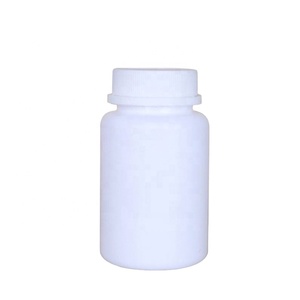 New Product Child Proof Medicine Health Pharmaceutical Empty White Round <b>Plastic</b> Bottles Pill Capsule Container - Product Image 1