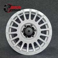 Rines Todoterreno Ligeros de Aleación Negros/Grises de 17 Pulgadas ET -12  PCD 6x139.7 5x150 5x114.3 para Tanks/BJ40s/Ranger/Harvey