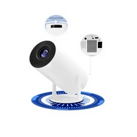 Projecteur intelligent portable GDHM HY3002 Mini 1080P LED/LCD avec Wi-Fi double bande, Android 11, Wi-Fi 6, prise US, pour cinéma maison intelligent intégré