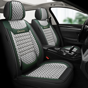 Factory Wholesale Pvc Pu Leather and Fabric Car Interior Accessories Universal Luxury Car <b>Seat</b> <b>Covers</b> Fit Most Cars Four Seasons - Product Image 3