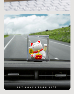 Modèle solaire, accessoires de voiture, décoration intérieure, <span class=keywords><strong>petit</strong></span> <span class=keywords><strong>chat</strong></span> de 2 pouces, ornement, <span class=keywords><strong>chat</strong></span> <span class=keywords><strong>porte</strong></span>-<span class=keywords><strong>bonheur</strong></span> <span class=keywords><strong>japonais</strong></span> qui agite la patte - Product Image 6