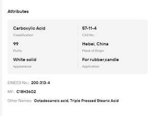 Acide stéarique de qualité alimentaire 99 %, poudre d'acide carboxylique pour la fabrication de savon, artisanat de bougies, matière première - Product Image 6