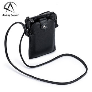 Bolsos de Hombro Andong para Mujer, Bolso Bandolera de Cuero Vacuno Genuino con Bolsillo para Teléfono - Product Image 1