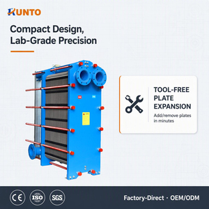 Intercambiador de Calor de Placas con Juntas Pequeño de Acero Inoxidable SS304 SS316L para Línea Piloto de Laboratorio, Área ≤1m², Certificado CE ISO - Product Image 1