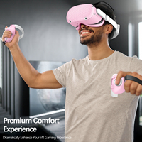 Ensemble de coques de protection en silicone pour Meta pour Oculus Quest 2, accessoires VR, 7 en 1, coque pour casque, coque pour le visage